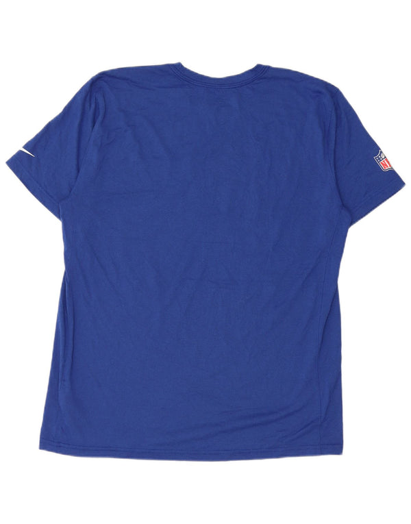 Nike Mens New York Giants Graphic T-Shirt Top Large Bleu Polyester