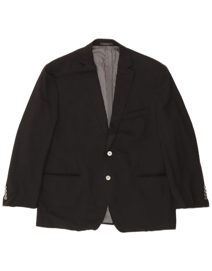 Calvin Klein Veste blazer à 2 boutons pour homme UK 44 Large Laine noire