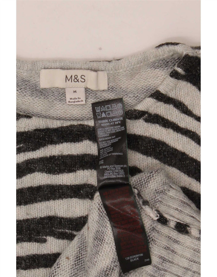 Marks & Spencer Pull à col rond pour femme UK 14 Noir moyen