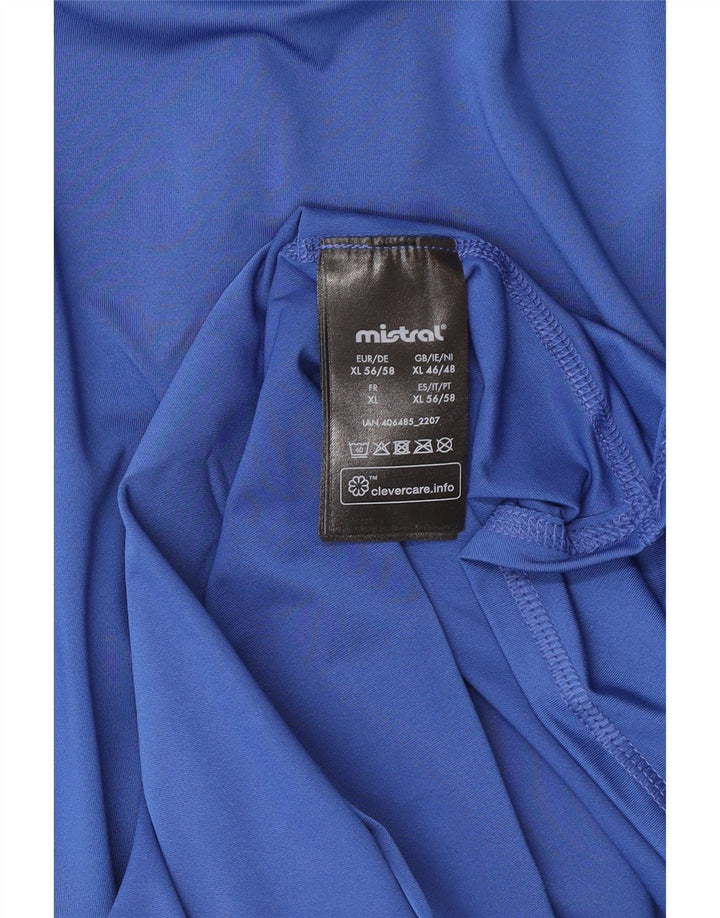 Mistral Haut Graphique Homme Manches Longues XL Bleu Colorblock Polyester