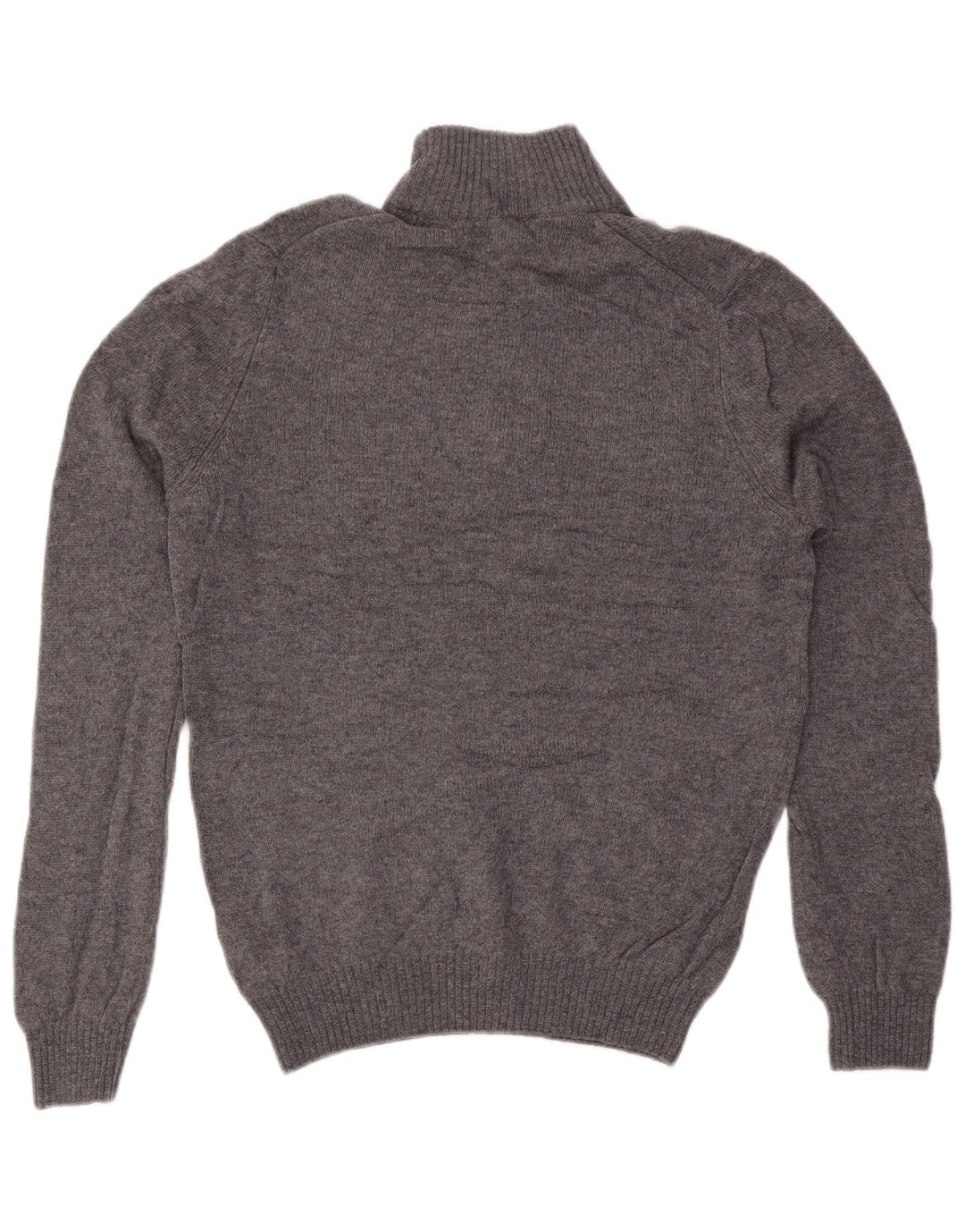 Marks & Spencer Pull Col Zippé Homme Gris Moyen Laine