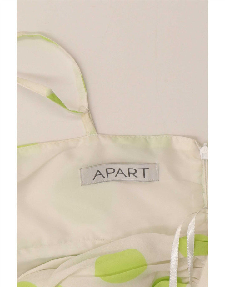 Apart Robe d'été pour femme UK 42 Medium Blanc à pois Polyester