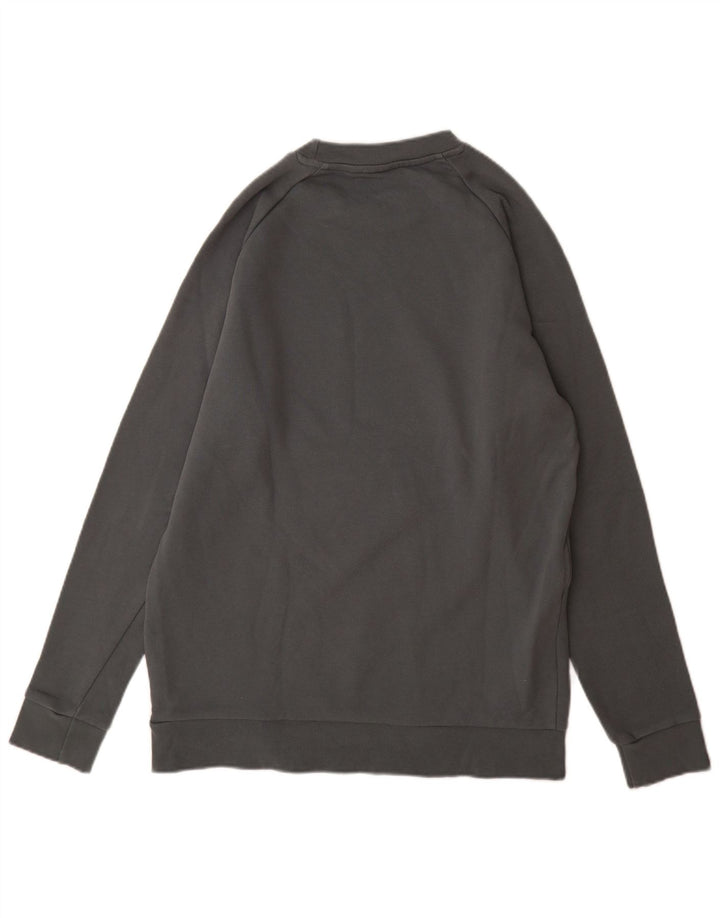 Adidas Sweat-shirt graphique pour homme en coton gris moyen