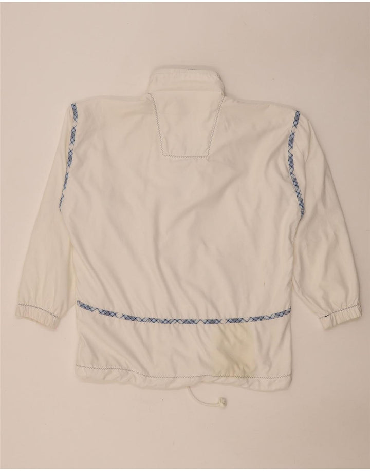 Sergio Tacchini Survêtement surdimensionné graphique pour femme US 10 Large Blanc