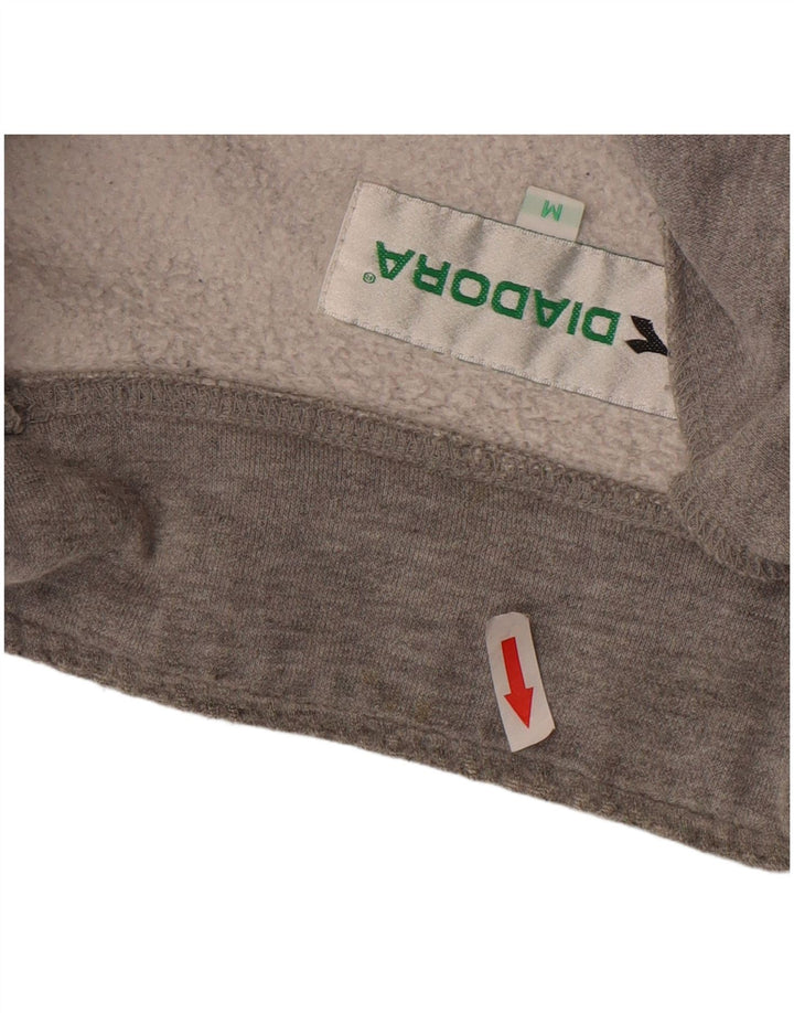 DIADORA Sweat-shirt graphique surdimensionné pour femme UK 14 Gris moyen