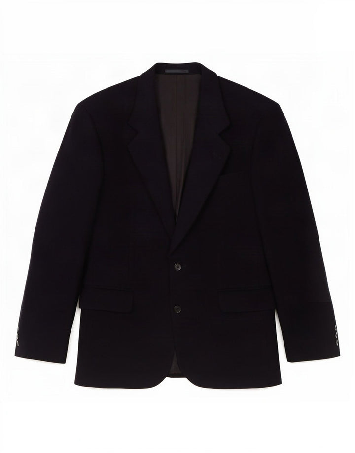 Hugo Boss Veste blazer à 2 boutons pour homme EU 48 Bleu marine moyen Laine