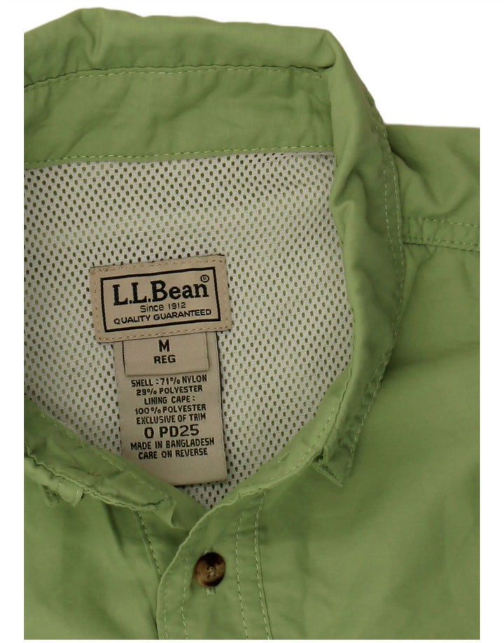 L.L.BEAN Chemise à Manches Courtes Homme Nylon Vert Moyen