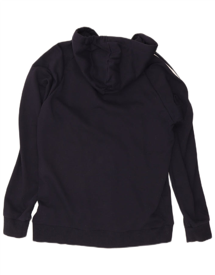 ADIDAS Pull à capuche zippé pour homme Grand coton bleu marine