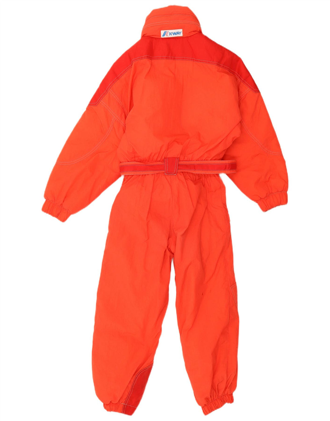 Combinaison de Ski Vintage Garçon 7-8 Ans Rouge Polyamide