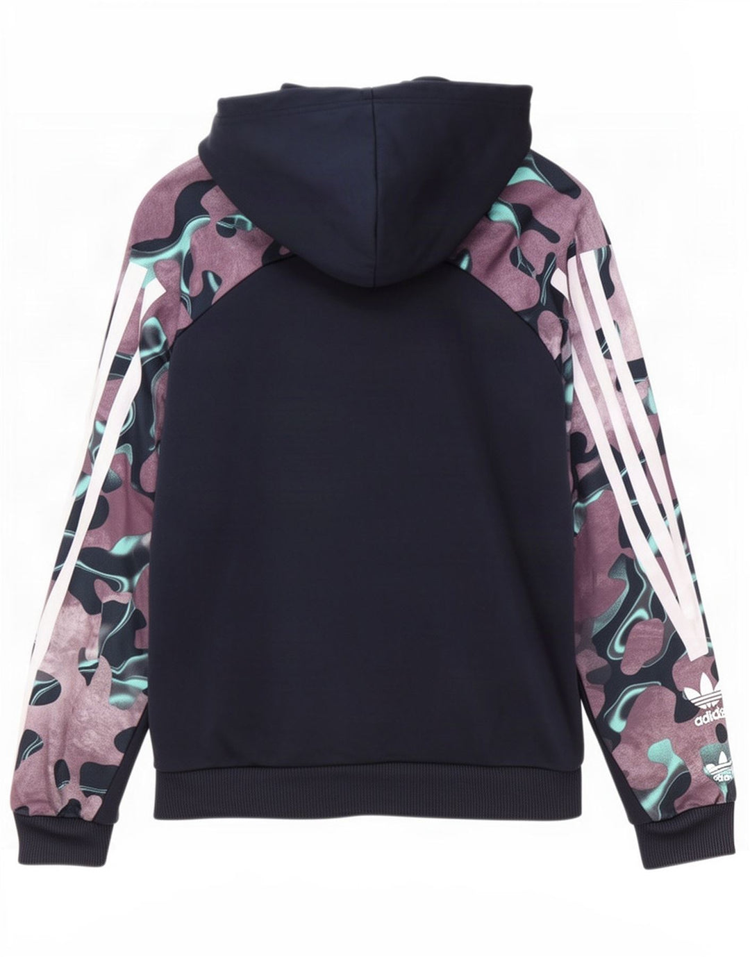 Adidas Pull à capuche pour homme Petit Bleu Marine Camouflage Polyester