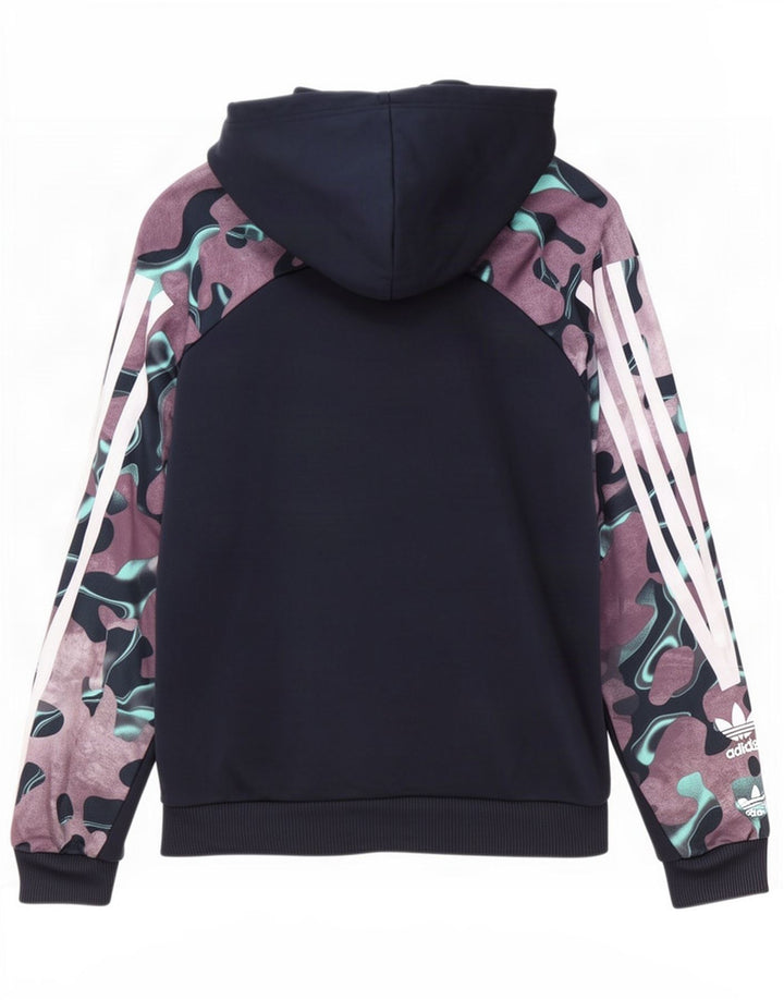 Adidas Pull à capuche pour homme Petit Bleu Marine Camouflage Polyester