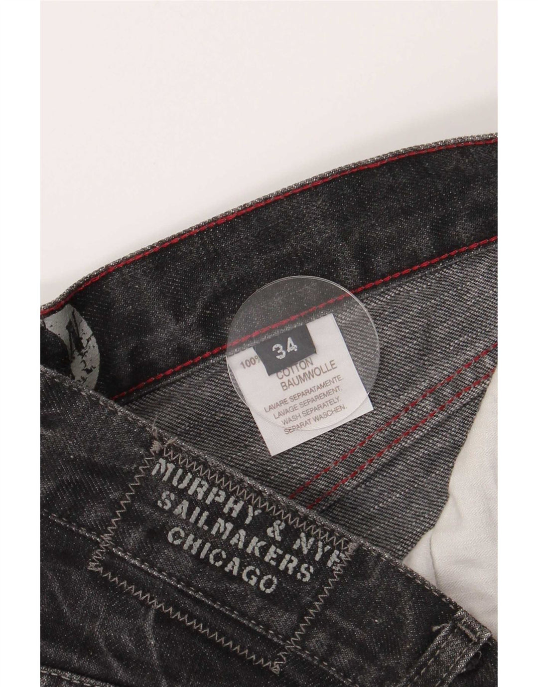 Murphy & Nye Jean droit homme W34 L33 coton noir