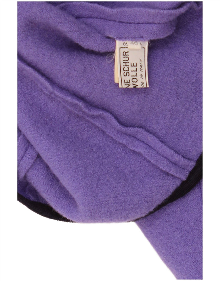 Merlet Veste blazer à 2 boutons et manches 3/4 pour femme IT 46 Large Violet