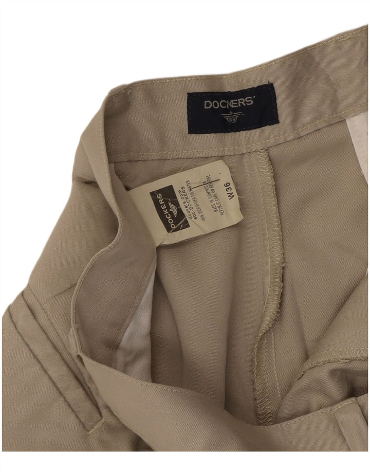 Dockers Short Chino Pegged Homme W36 Large Beige Polyester