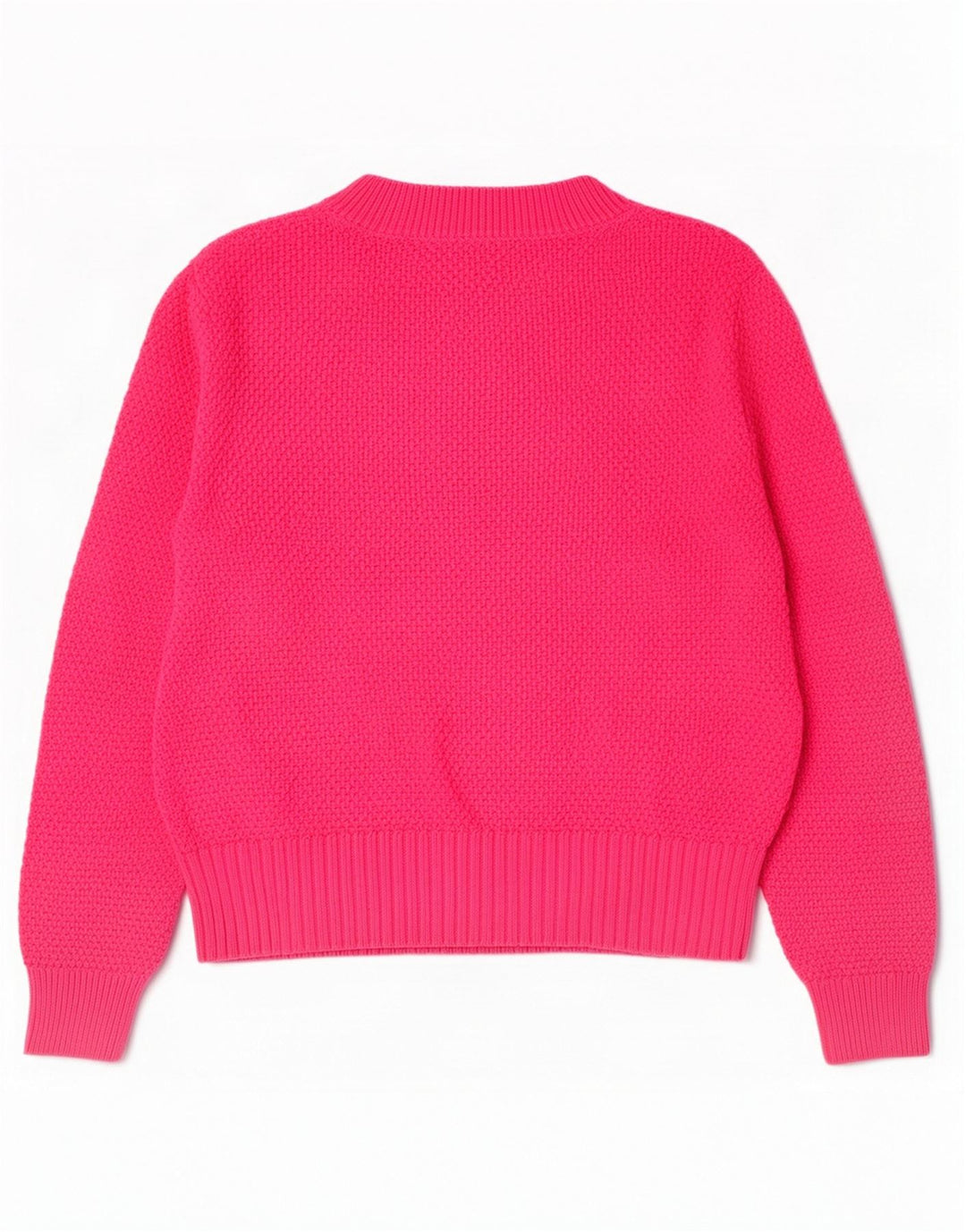 Marks & Spencer Pull col roulé pour femme en coton rose moyen UK 12