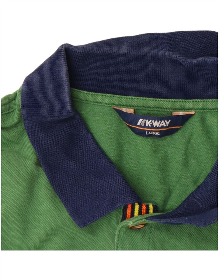 Polo K-Way Garçon 15-16 ans Grand Vert Coton