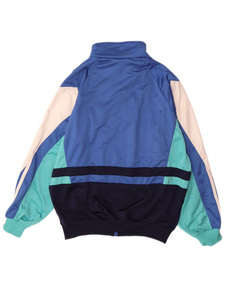 Adidas Veste de survêtement pour homme UK 40/42 Bleu moyen Colorblock Polyester