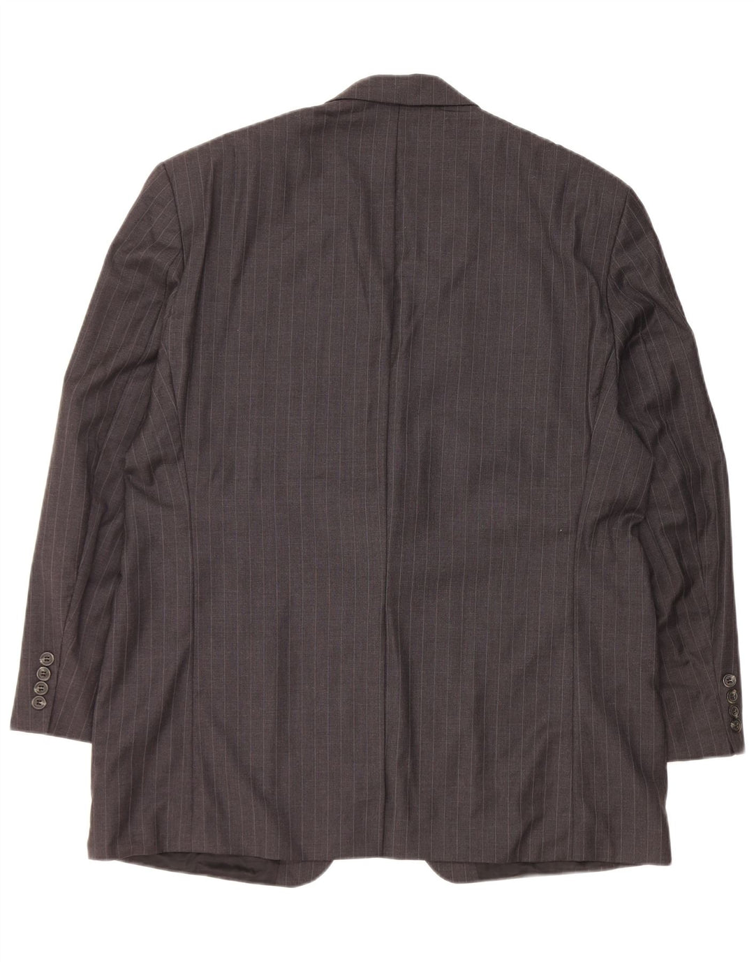 Ralph Lauren Veste blazer à 2 boutons pour homme UK 44 XL en laine à fines rayures grises