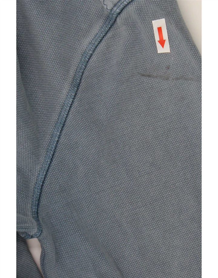 Fat Face Pull à capuche zippé pour homme Petit coton bleu