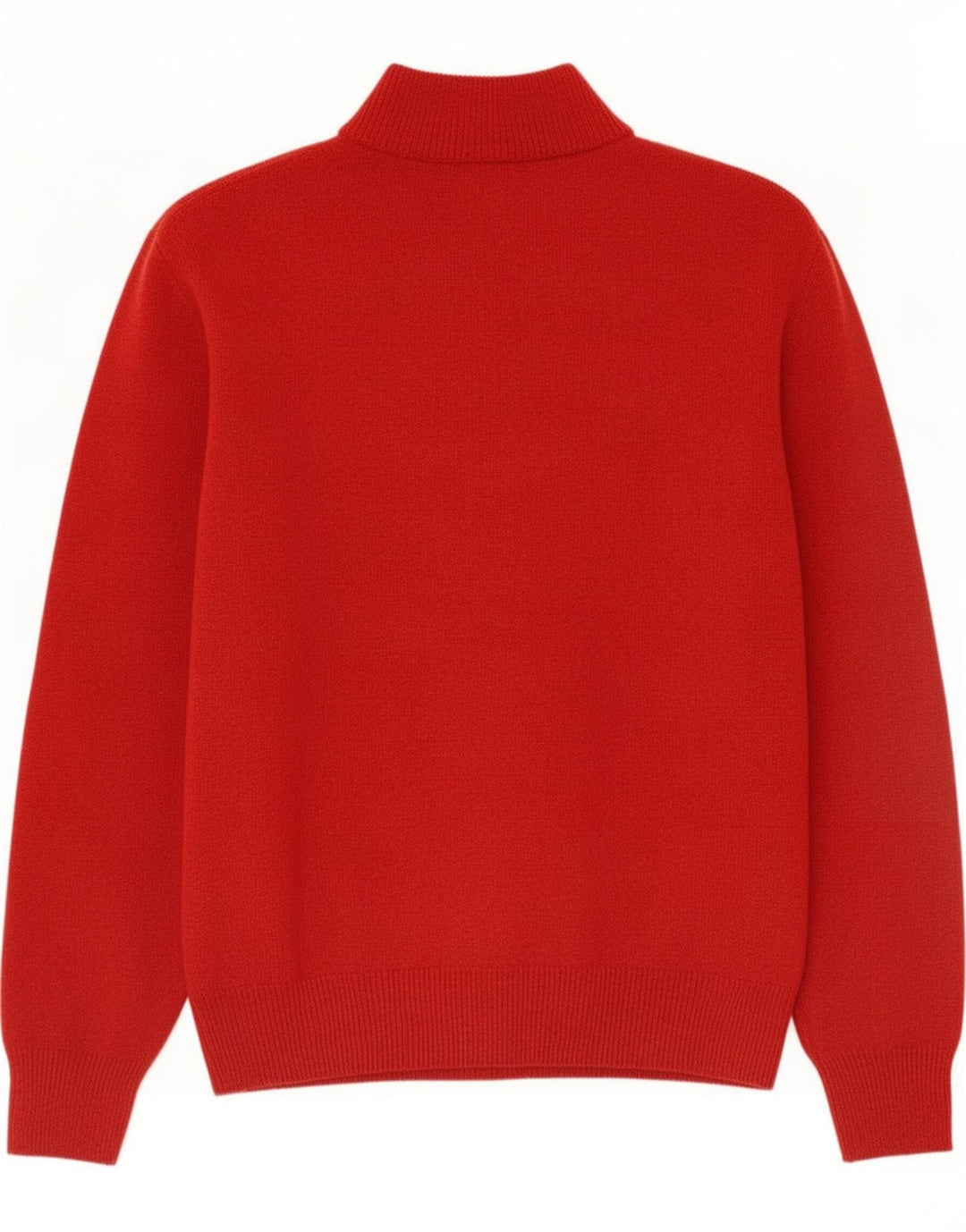 Gant Pull Col Zippé Homme Rouge Moyen Laine