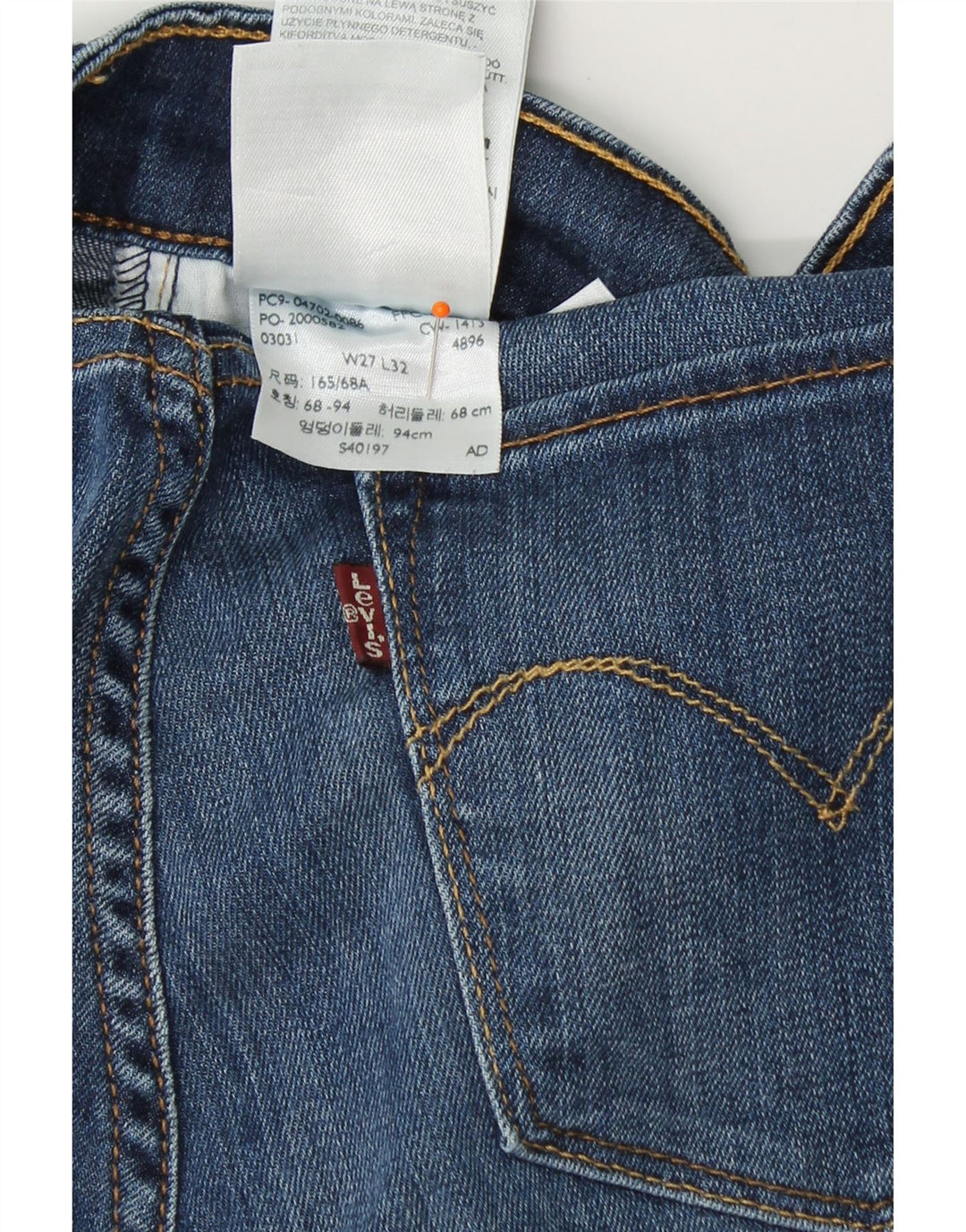 LEVI'S Womens Demi Curve Denim Shorts W27 Small  Blue Cotton Vintage Levi's and Second-Hand Levi's from Messina Hembry 