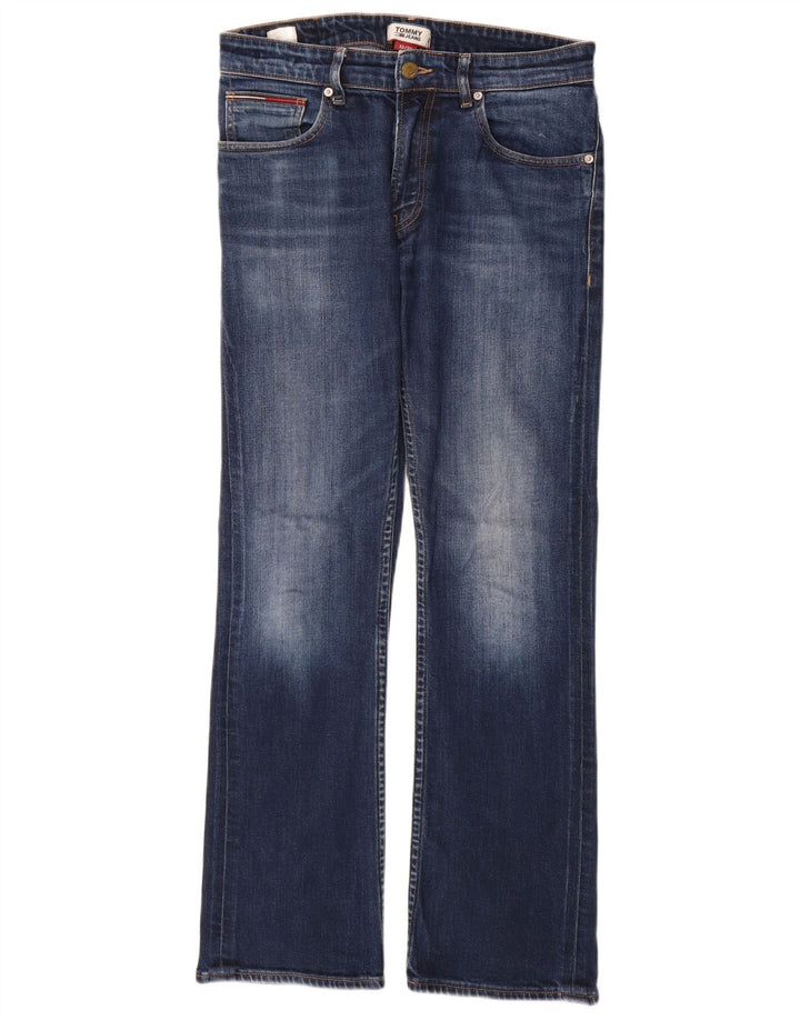 TOMMY HILFIGER Jean Bootcut Homme W32 L32 Bleu Coton