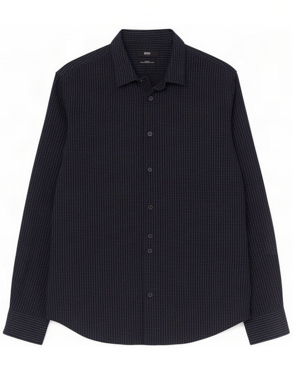 Hugo Boss Chemise Slim Fit XL Coton géométrique bleu marine