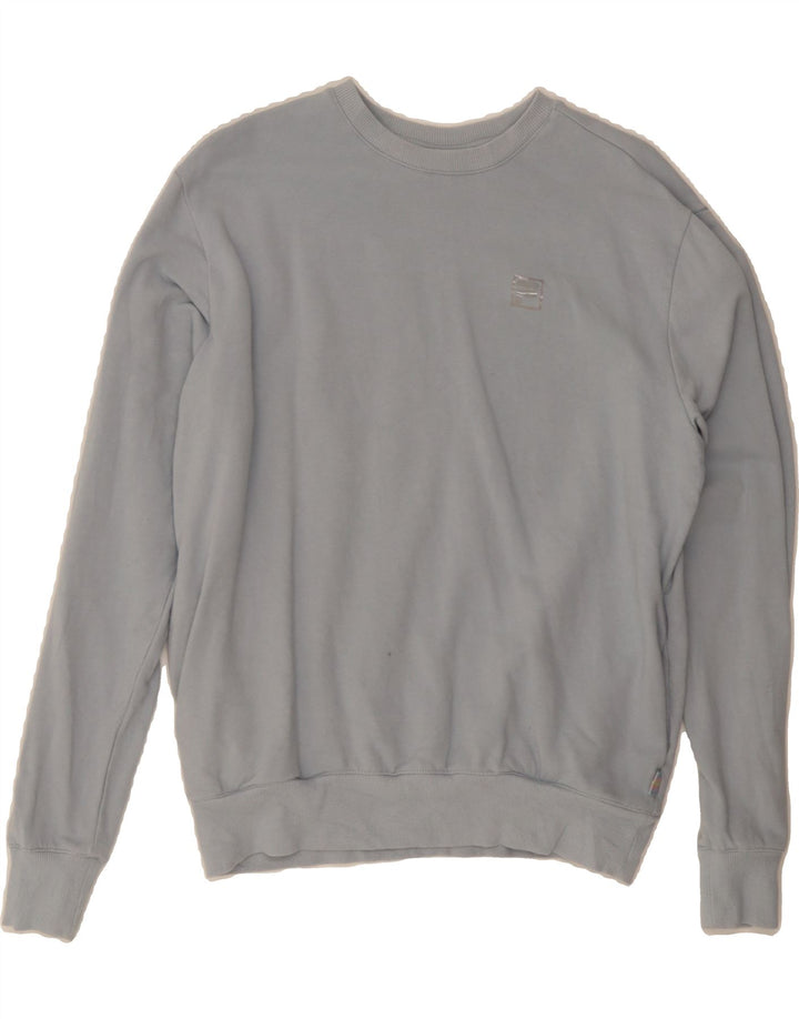 FILA Mens Sweatshirt Jumper Small Blue Vintage Fila and Second-Hand Fila from Messina Hembry 