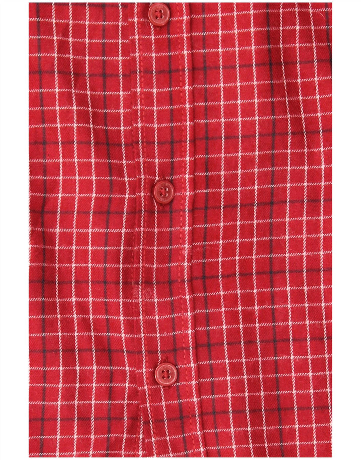 James Pringle Chemise en flanelle pour homme XL à carreaux rouges en polyester