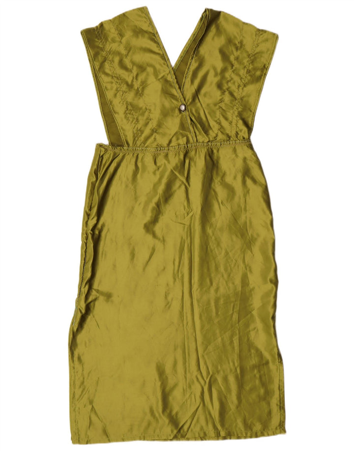 robe tablier femme vintage UK 14 Grand Vert