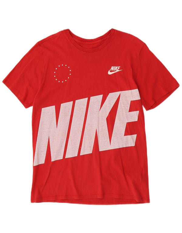 Nike T-shirt graphique pour homme en coton rouge Taille L
