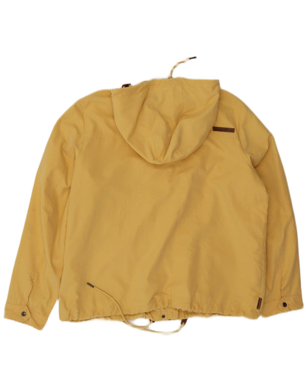 veste coupe-vent à capuche femme vintage IT 48 XL Polyester Jaune