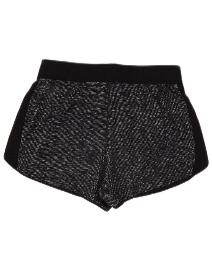 REEBOK Short de sport pour femme UK 10 Small Gris Moucheté Polyester