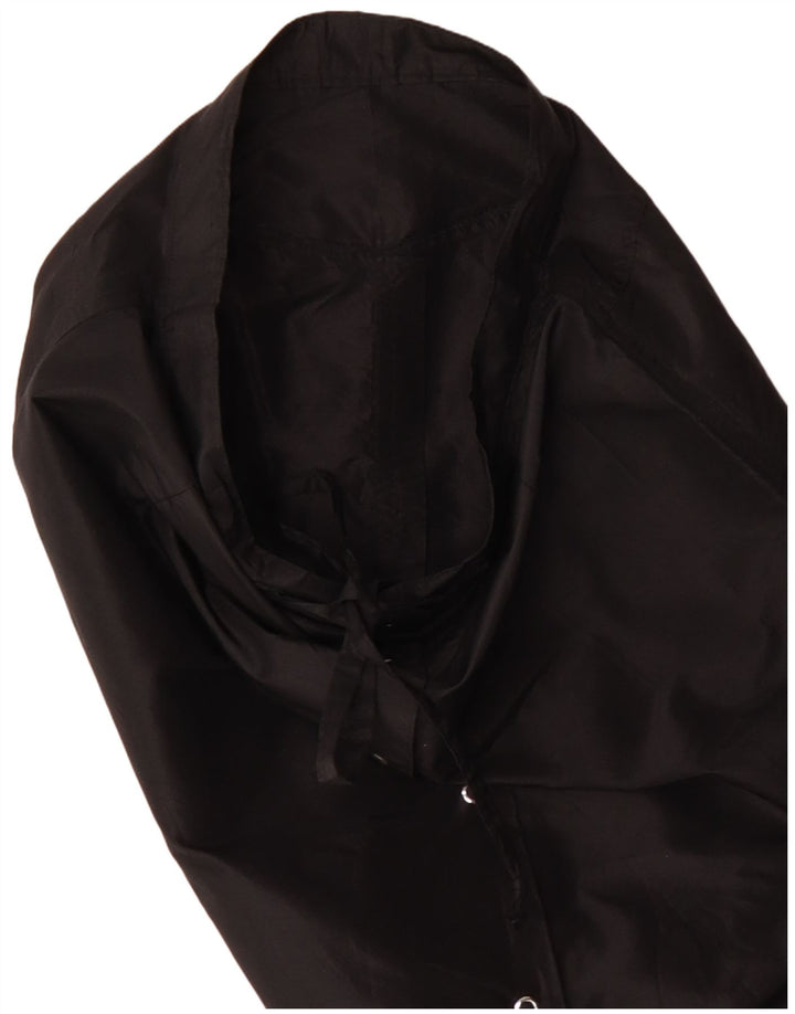 vintage Femme Taille Haute Jupe Droite W28 Moyen Noir