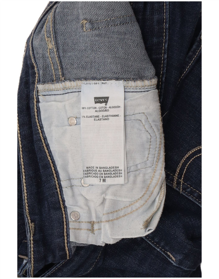 Levi's Jean Bootcut 518 Super Low Femme US 7 Medium W30 L30 Bleu Marine