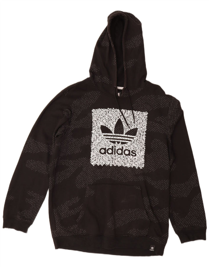 ADIDAS Pull à capuche graphique pour hommes, grand coton camouflage noir