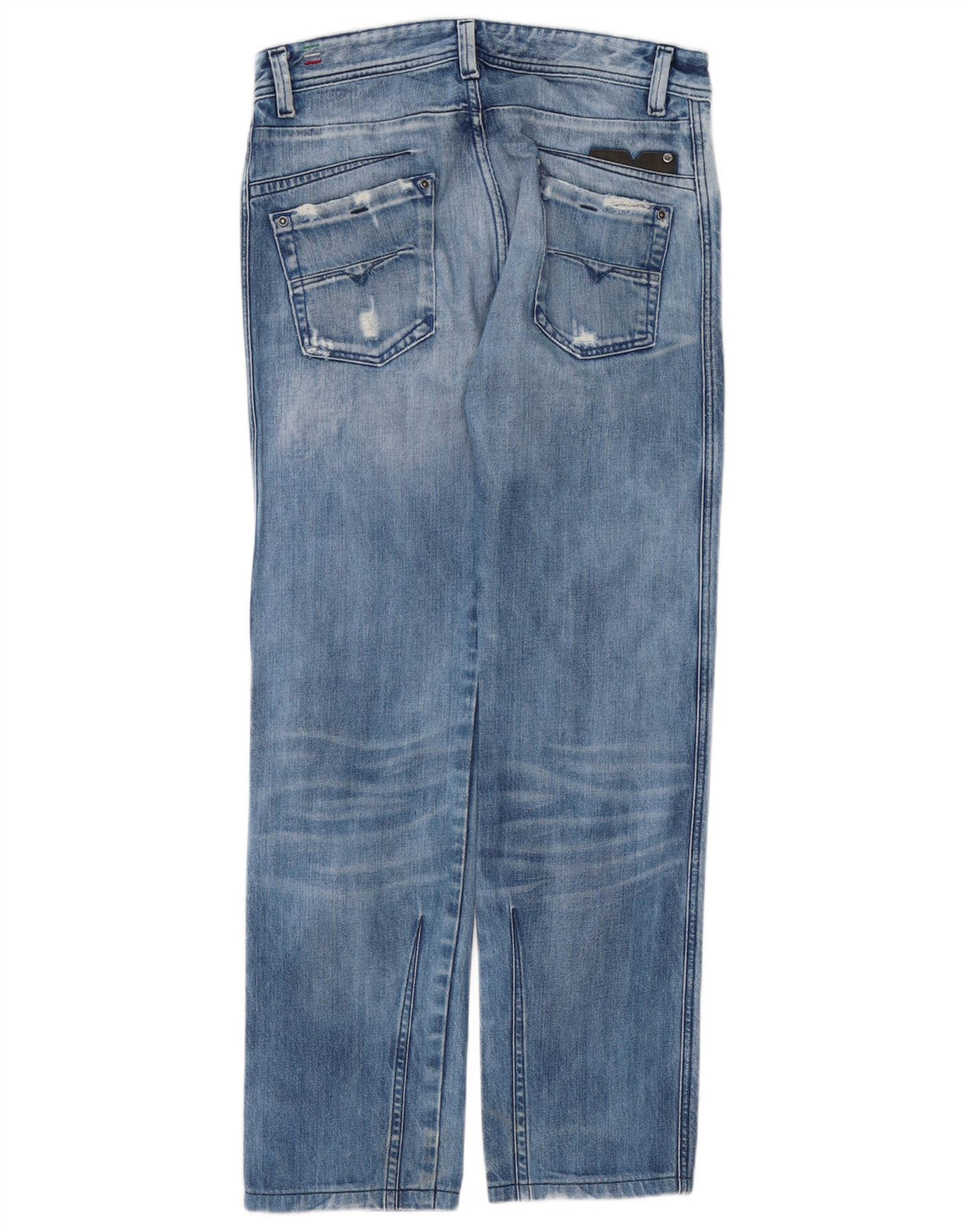 Diesel Jean droit Darron vieilli W30 L30 en coton bleu pour homme