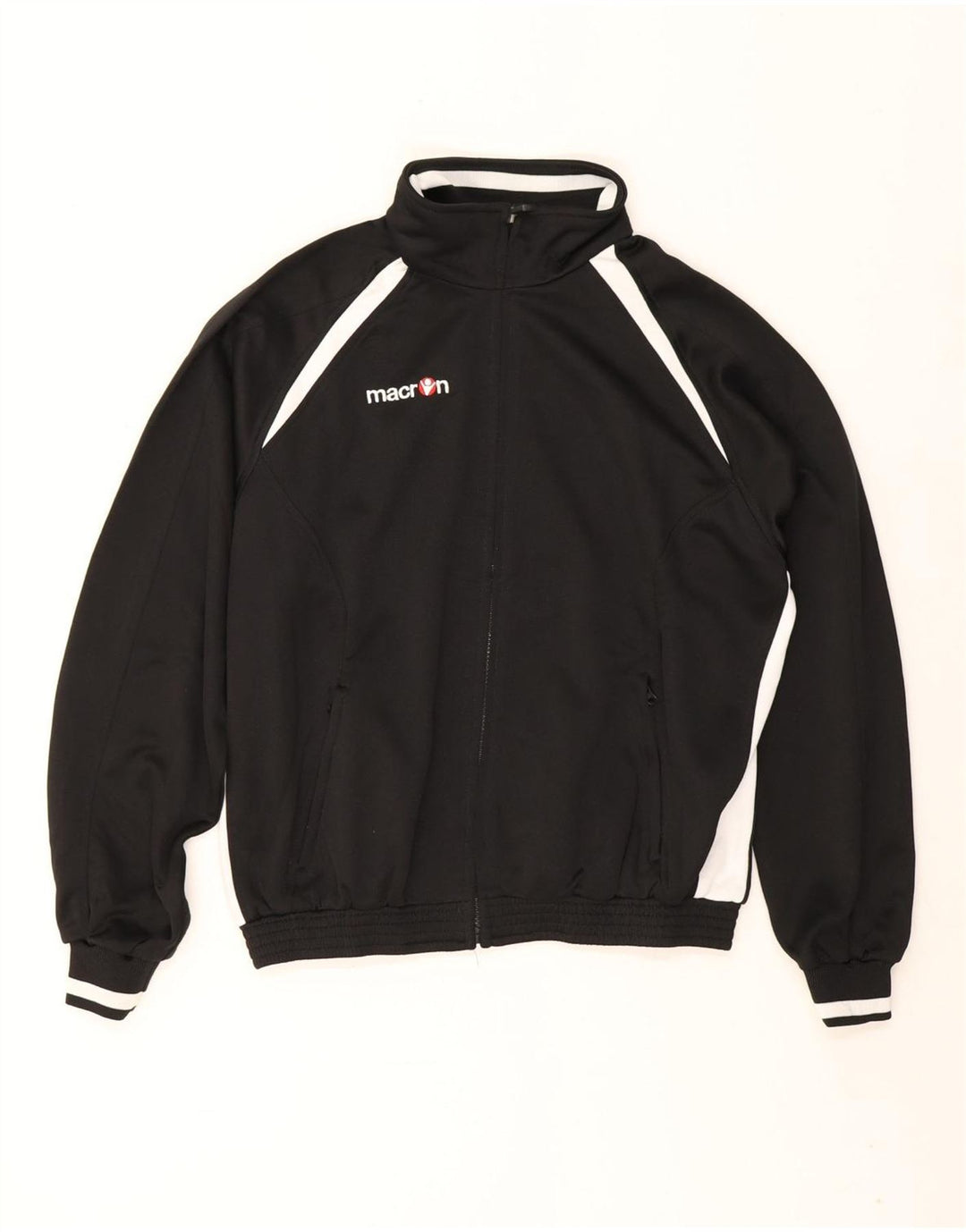 Macron Veste de survêtement coupe ample pour homme Taille S Noir Colorblock