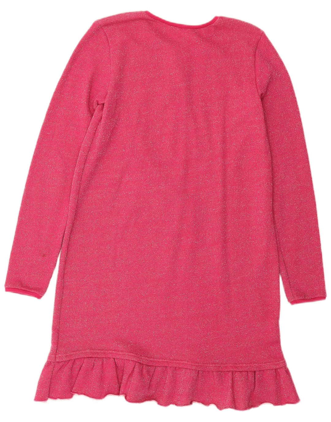 BENETTON Robe Pull Fille 11-12 ans 2XL Rose Coton