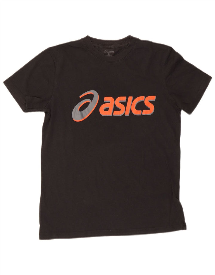 ASICS Garçons Graphique T-Shirt Top 13-14 ans Petit Noir Coton