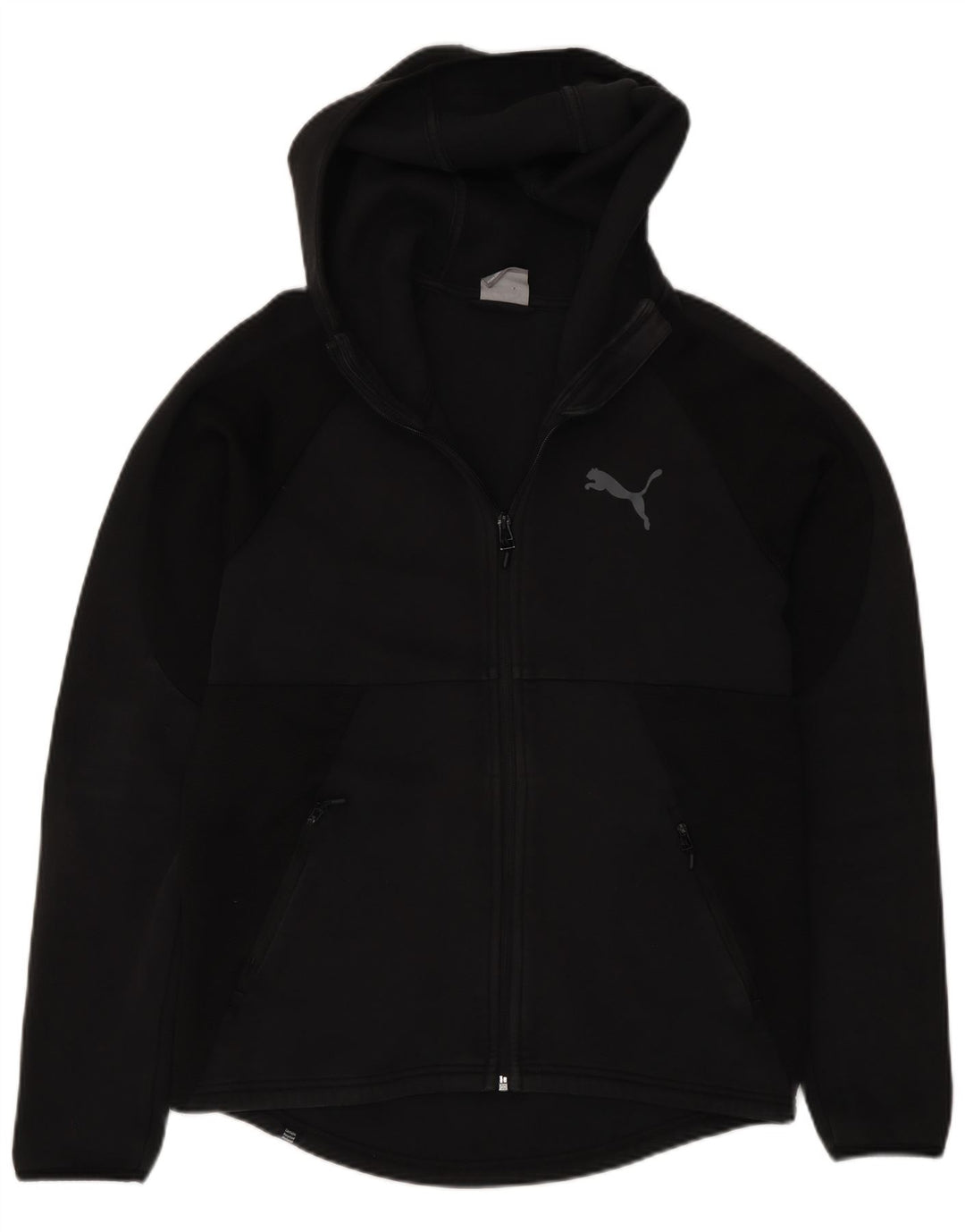 Puma Sweat à Capuche Regular Fit Zippé Homme Noir Moyen Coton