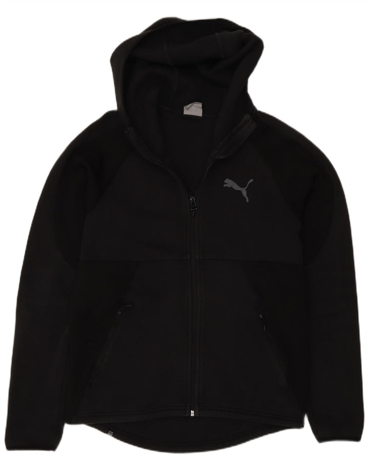 Puma Sweat à Capuche Regular Fit Zippé Homme Noir Moyen Coton