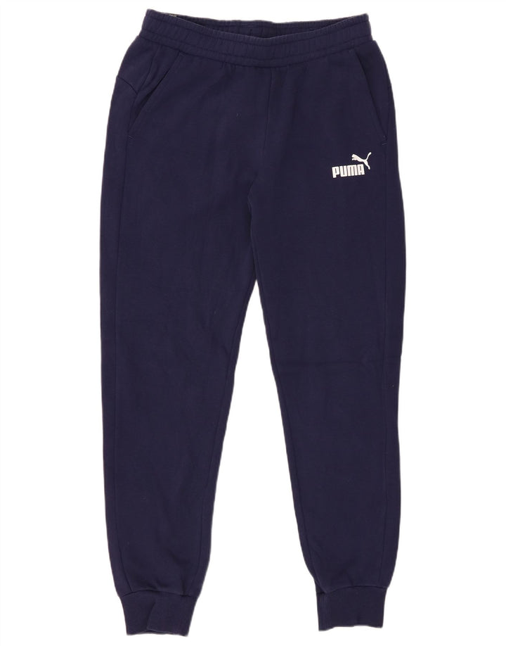 PUMA Pantalon de survêtement pour homme en coton bleu marine moyen