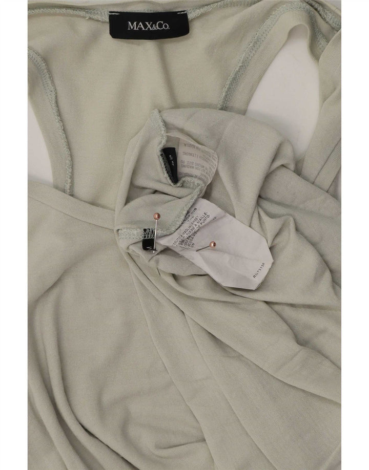 Max & Co. Débardeur pour femme UK 12 Gris moyen Viscose