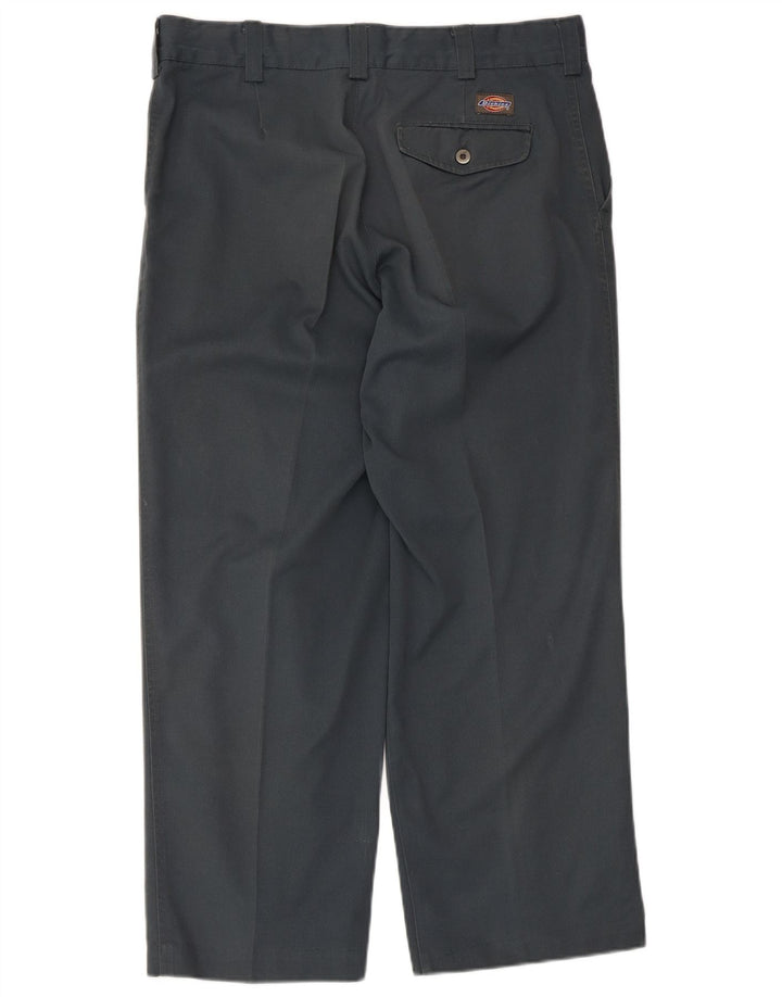 Dickies Pantalon de Costume Droit Homme W36 L26 Gris Polyester
