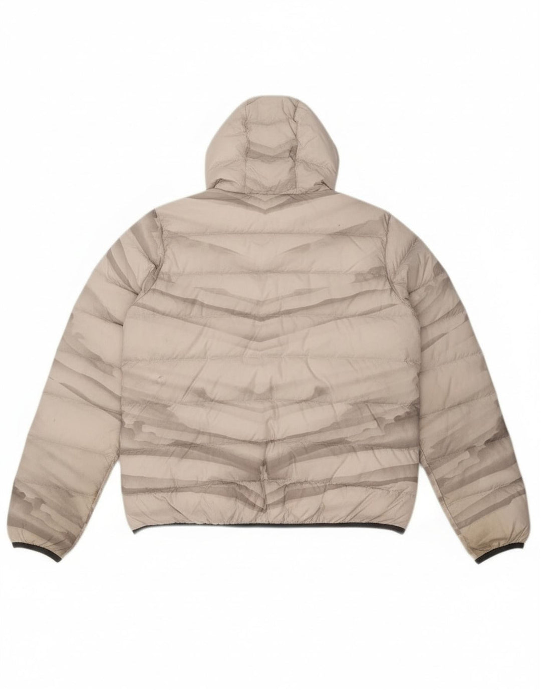 Jack Wolfskin Veste matelassée à capuche pour femme UK 18 XL Gris Tie Dye Polyester