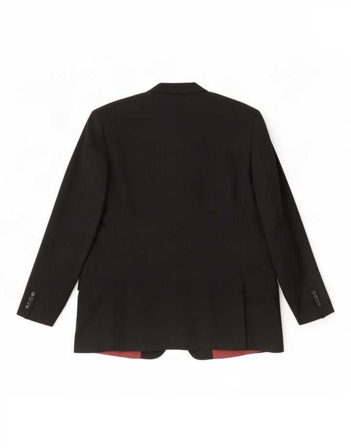 Skopes Veste blazer à 2 boutons pour homme, coupe régulière, EU 52 XL, laine noire