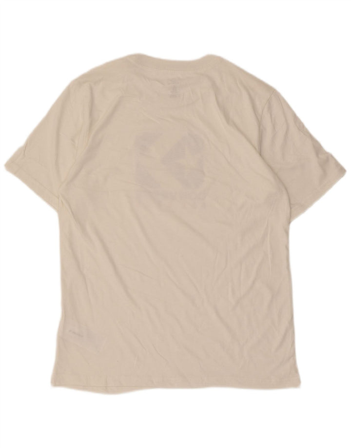 Converse T-Shirt Graphique Homme Petit Blanc Coton