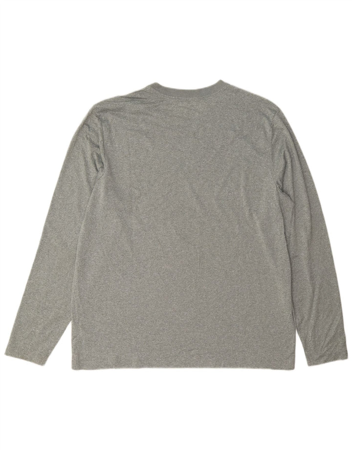 Nike Haut Dri Fit à manches longues pour homme XL Gris chiné Polyester