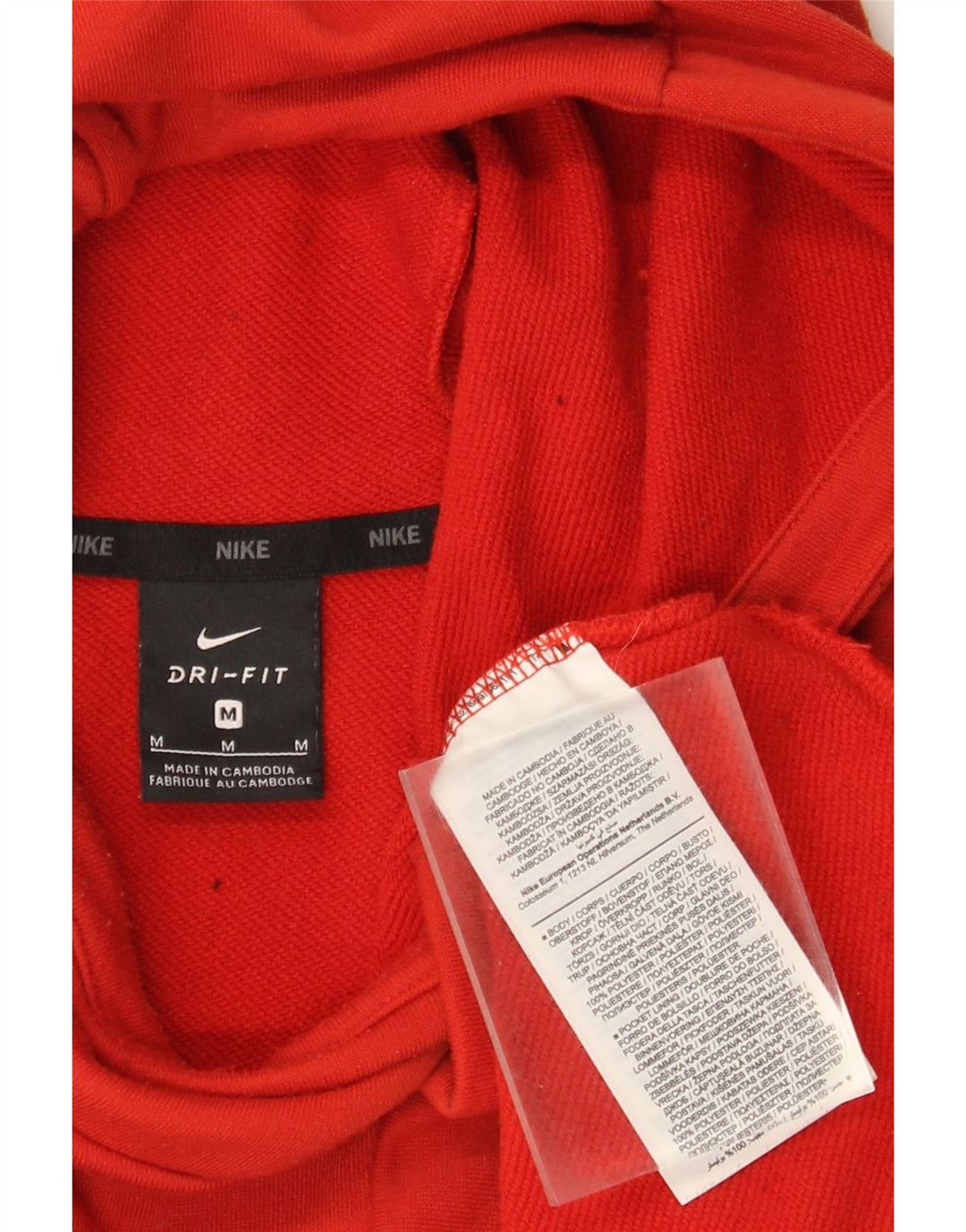 Nike Pull à capuche graphique Dri Fit pour homme Orange moyen Polyester